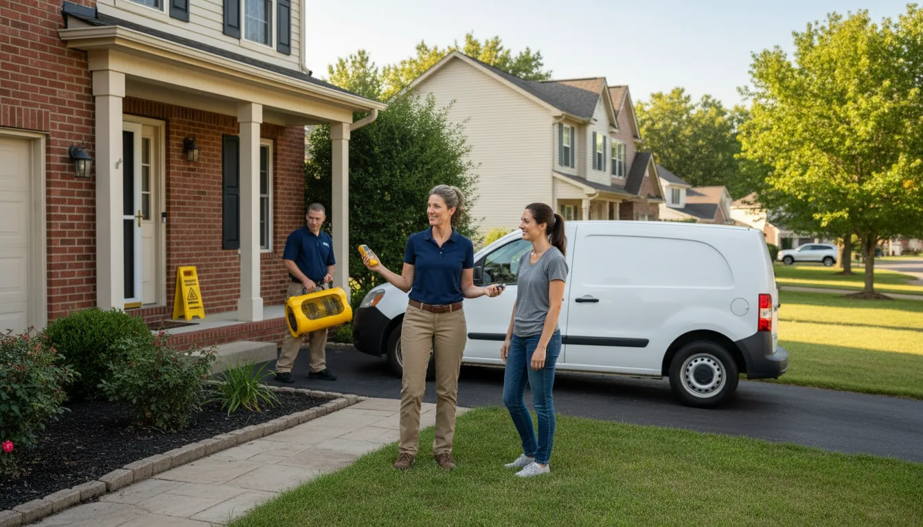 Residential water damage restoration in Altura, MN